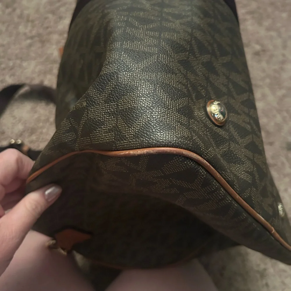 Michael Kors Brown Monogram duffle